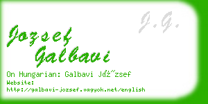 jozsef galbavi business card